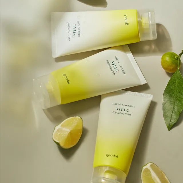 GOODAL Green Tangerine Vita C Cleansing Foam — how to use
