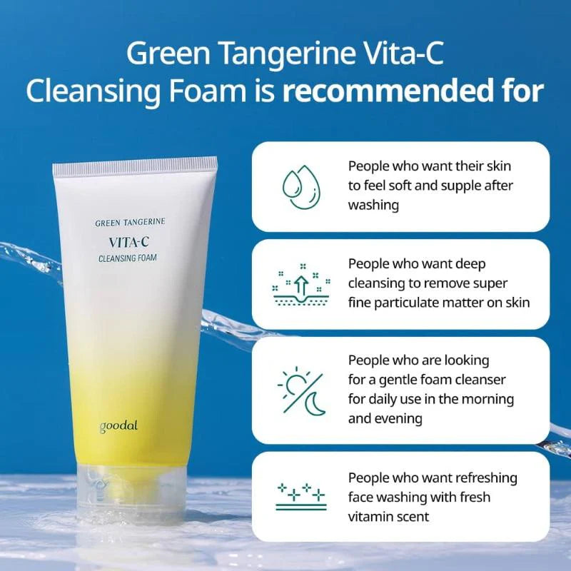 GOODAL Green Tangerine Vita C Cleansing Foam