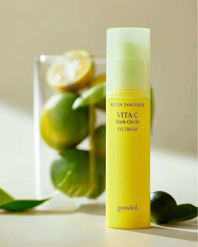 GOODAL Green Tangerine Vita C Dark Circle Eye Cream — cream texture