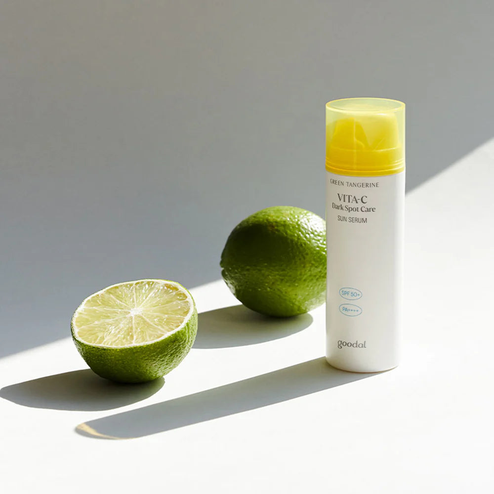 GOODAL Green Tangerine Vita C Dark Spot Care Sun Serum — how to use