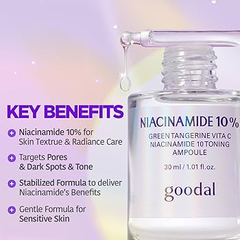 GOODAL Green Tangerine Vita C Niacinamide 10% Toning Ampoule — brighter even skin