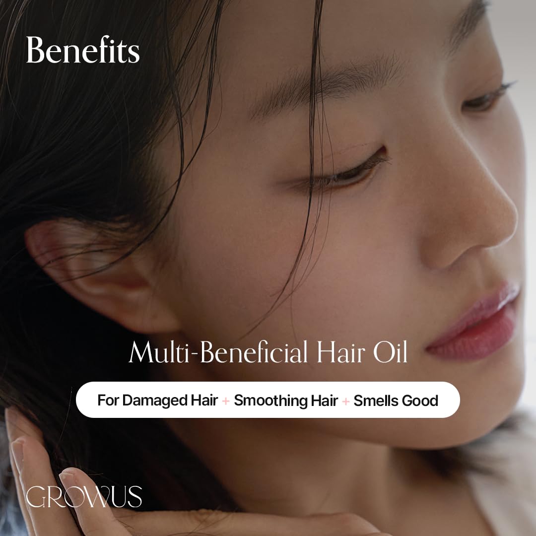 GROWUS Damage Therapy Hair Oil — how to use: apply to damp or dry ends