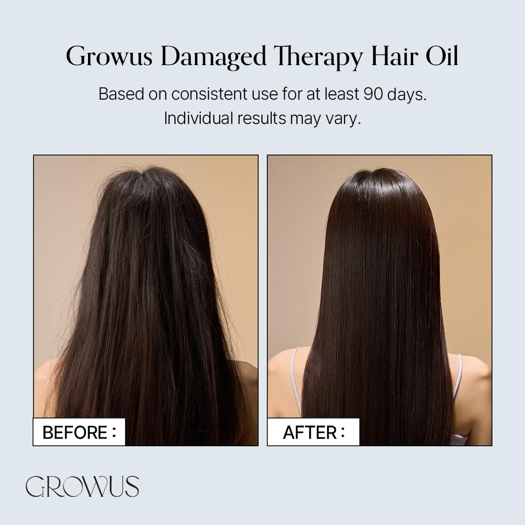 GROWUS Damage Therapy Hair Oil — formulated with nourishing hair oils
