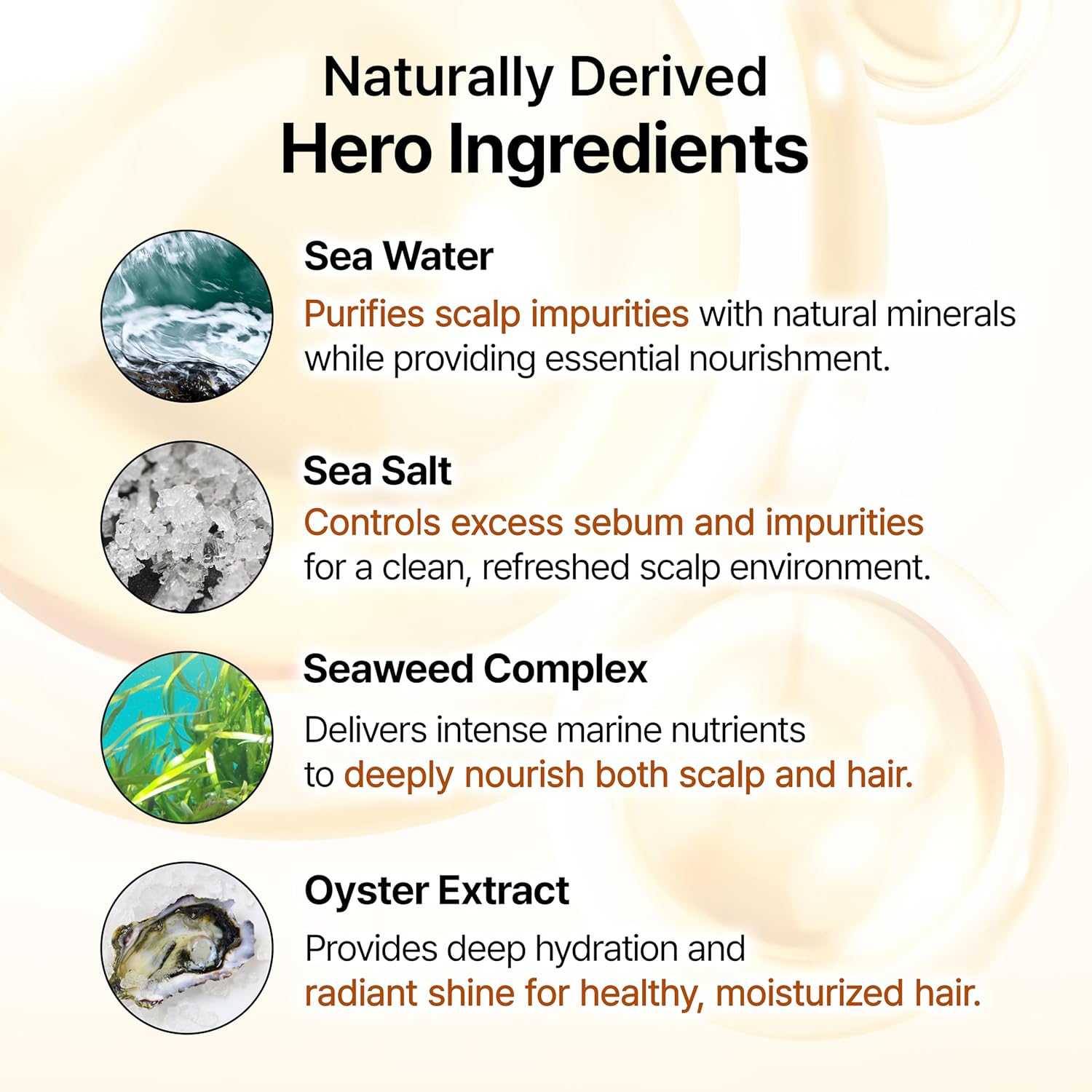 GROWUS Sea Salt Therapy Shampoo — formulated with mineral-rich sea salt