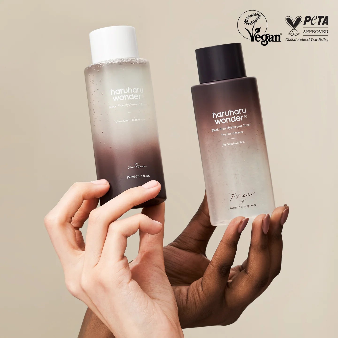 haruharu wonder Black Rice Hyaluronic Toner 150ml — Korean hydrating toner