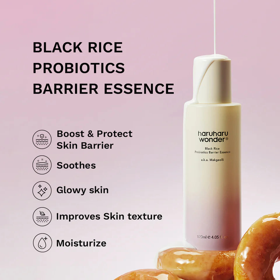 haruharu wonder Black Rice Probiotics Barrier Essence 120ml — Korean barrier essence