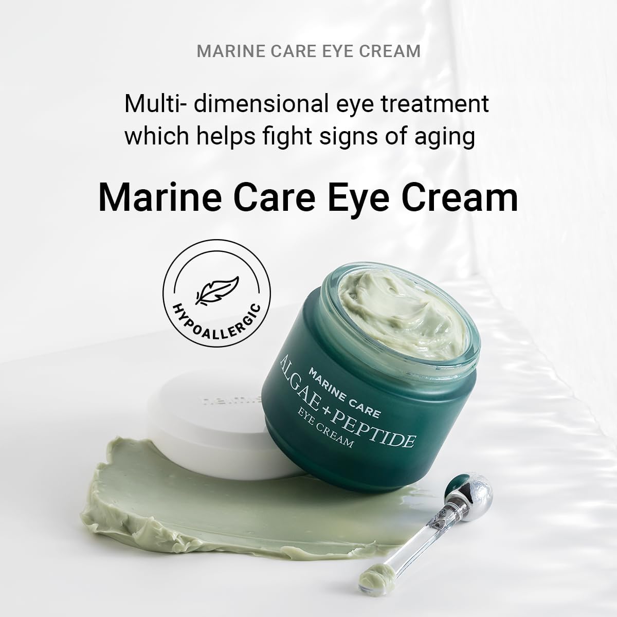 heimish Marine Care Eye Cream gentle application under the eyes