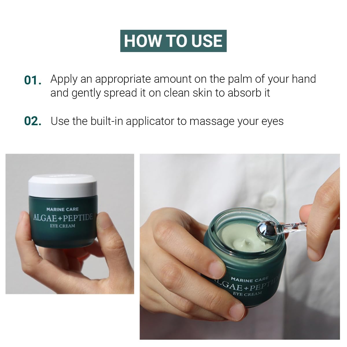heimish Marine Care Eye Cream reduces the look of puffiness and dark circles