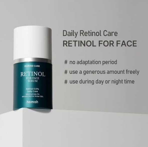 heimish Marine Care Retinol For Face Serum with marine ingredients for firmer skin