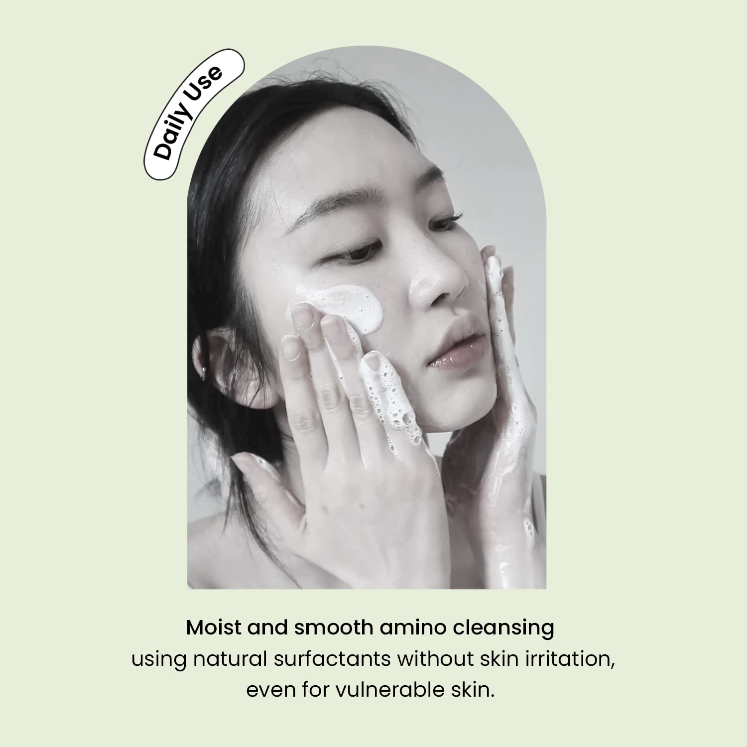 heimish Matcha Biome Amino Acne Cleansing Foam low-irritation amino acid formula