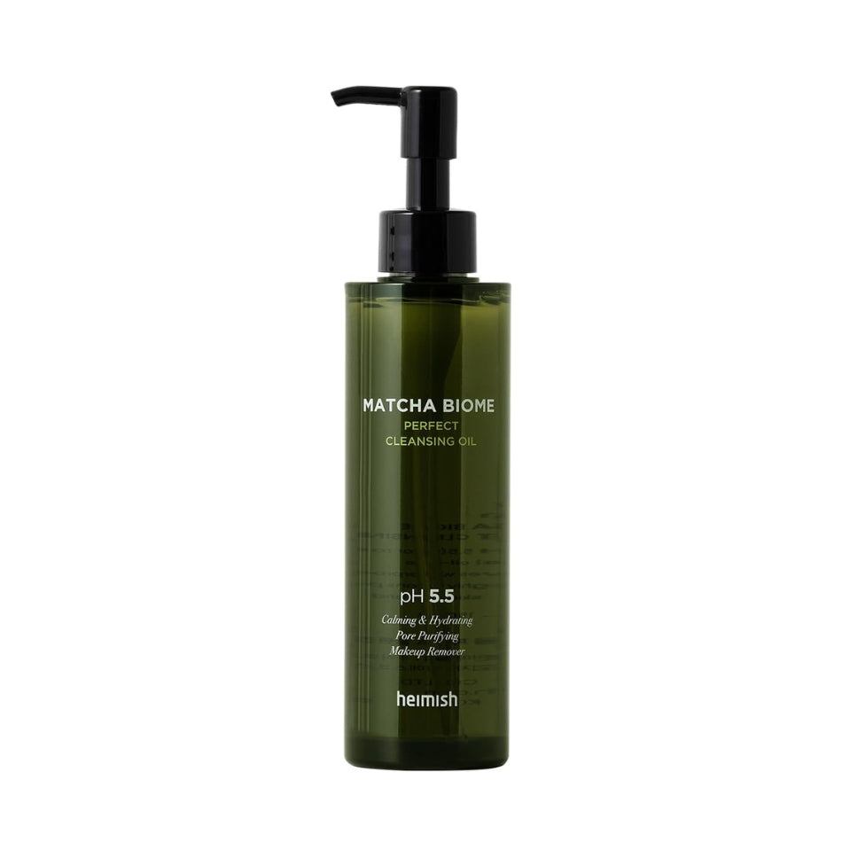heimish Matcha Biome Cleansing Oil — first-step oil cleanser that melts away makeup