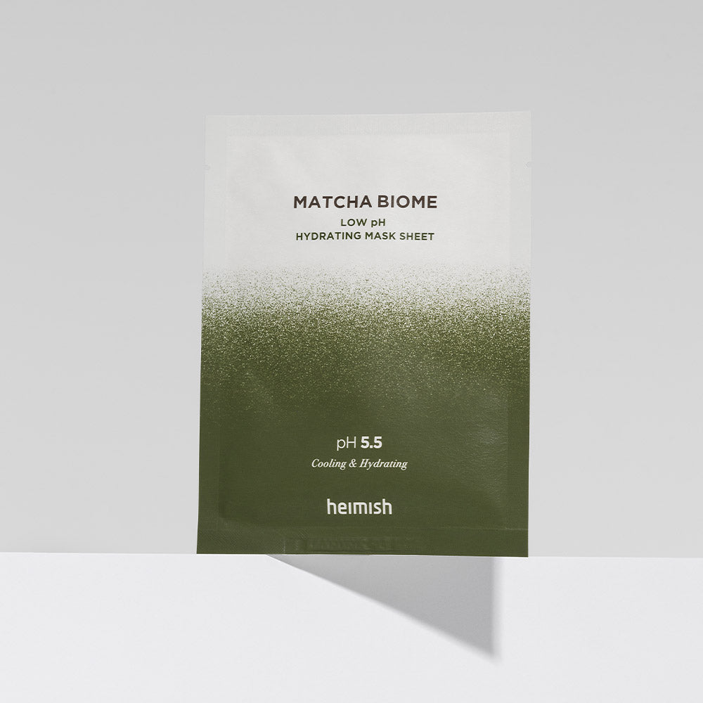 heimish Matcha Biome Low pH Hydrating Mask Sheet single-use sheet packaging