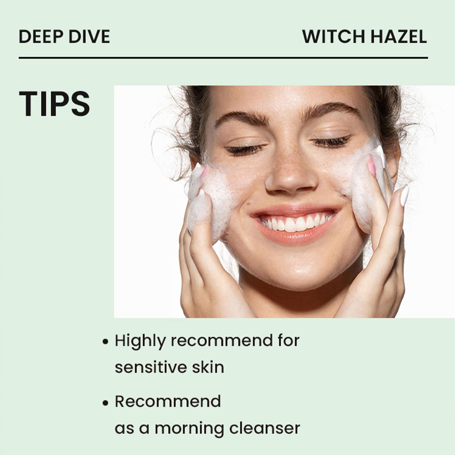 heimish pH 5.5 All Clean Green Foam leaves skin clean and comfortable