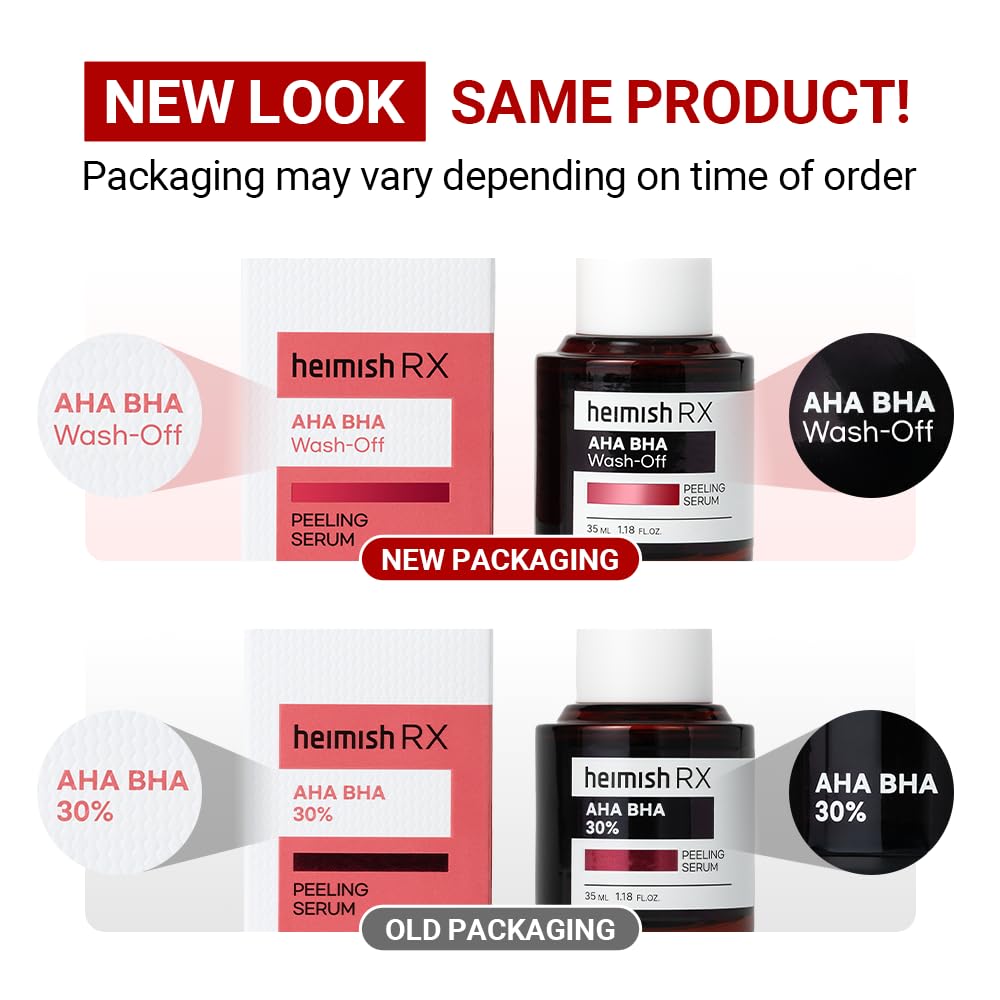 heimish RX AHA BHA Peeling Serum reveals brighter smoother skin