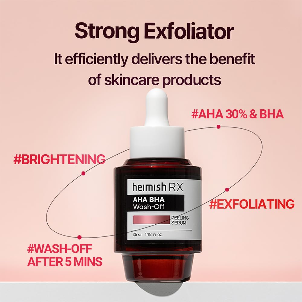 heimish RX AHA BHA Peeling Serum lightweight watery texture