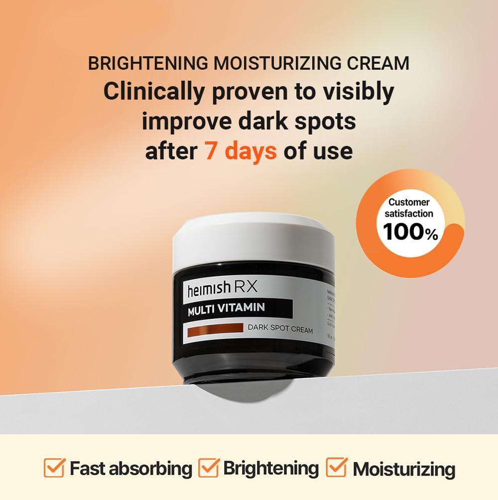 heimish RX Multi Vitamin Dark Spot Cream jar packaging