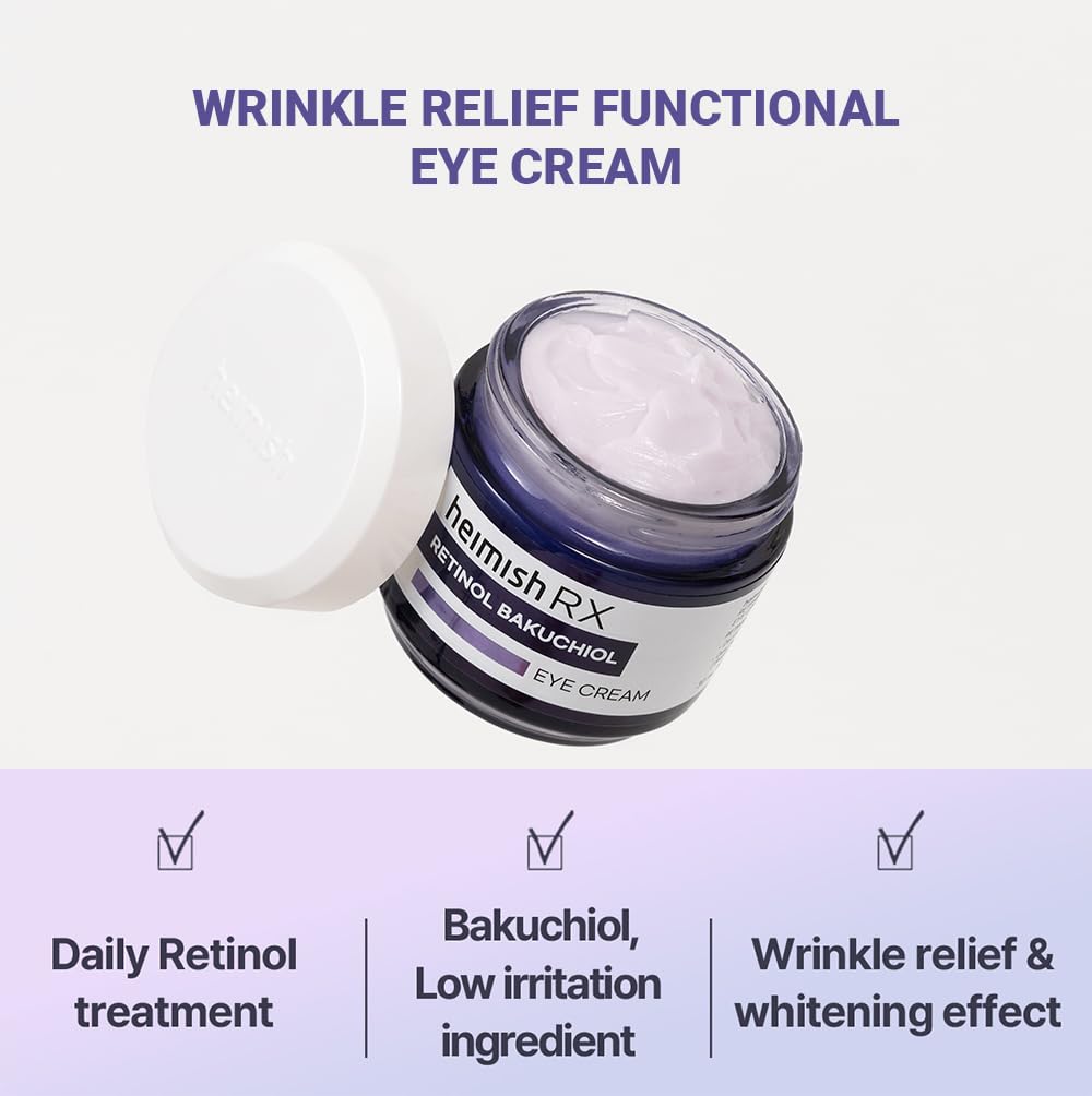 heimish RX Retinol Bakuchiol Eye Cream smooth lightweight texture