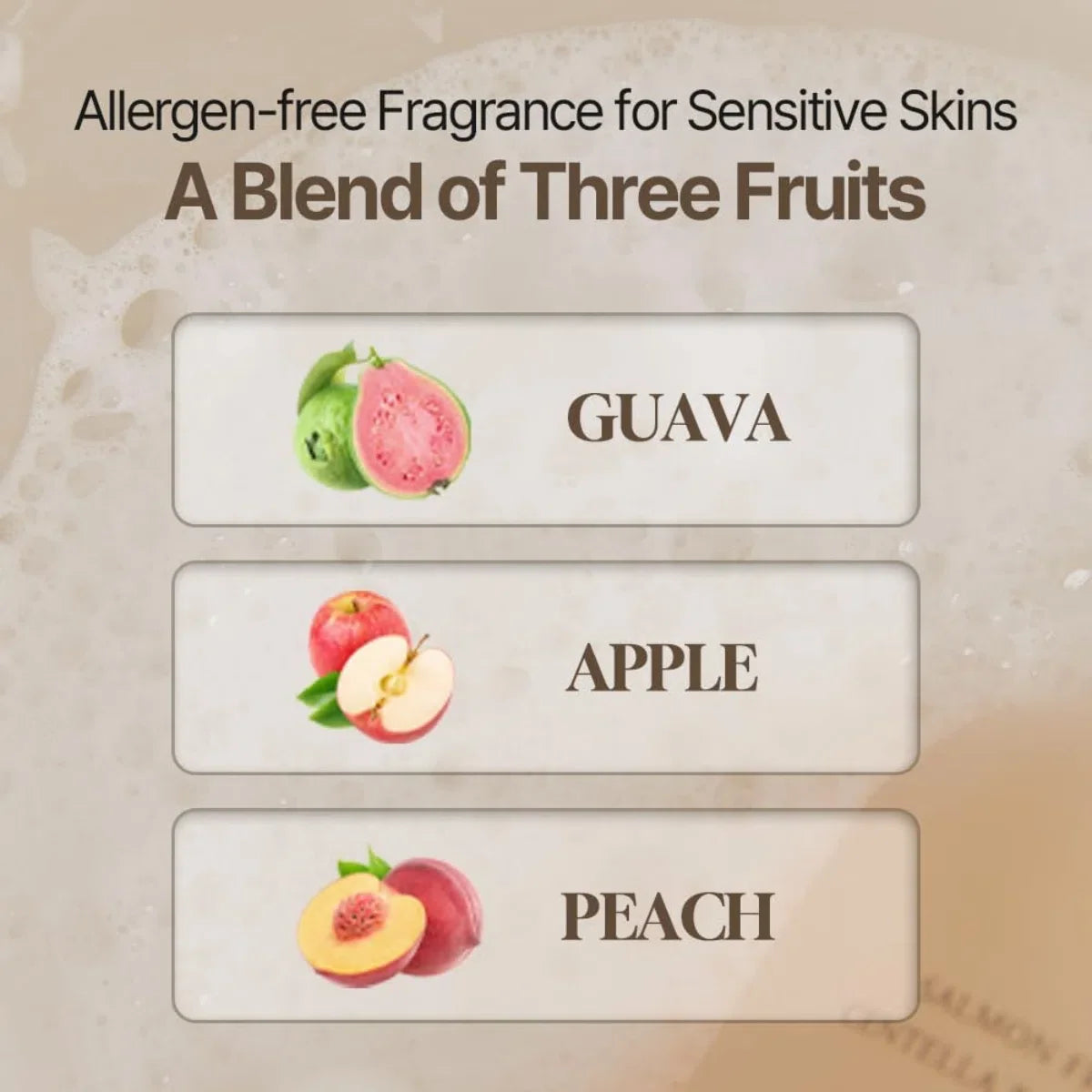 HEVEBLUE Salmon Fruity Centella Body Wash bottle packaging