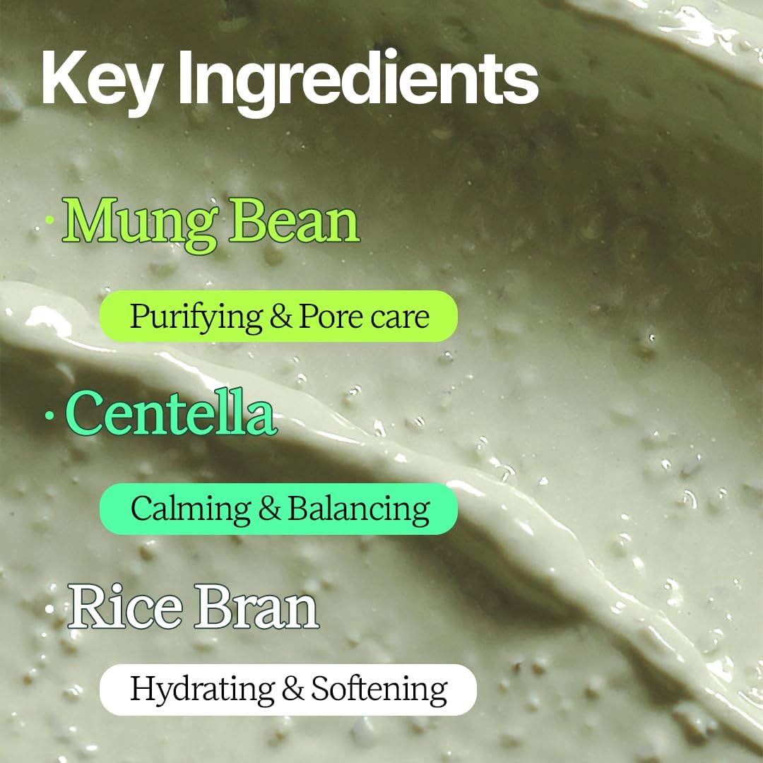 House of Dohwa Mung Bean Wash Off Mask removes impurities and excess sebum