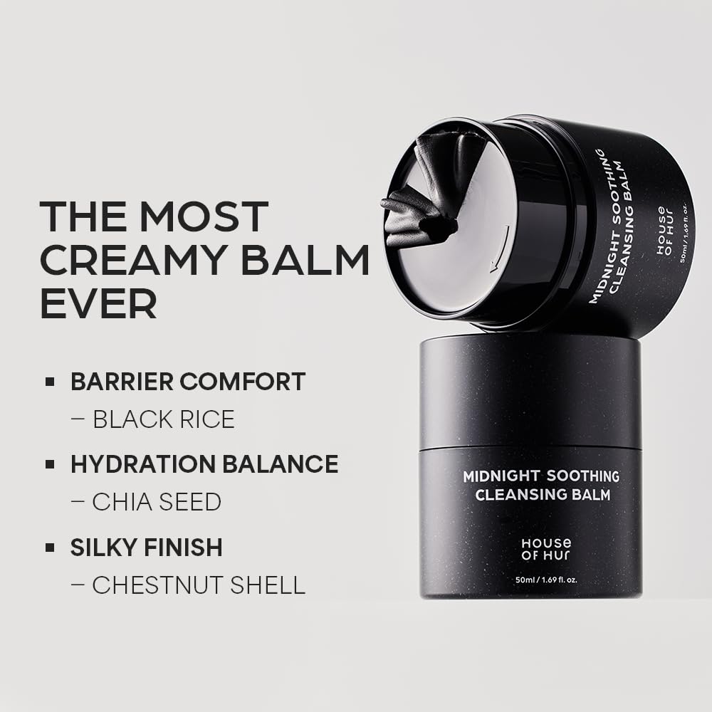 House of HUR Midnight Soothing Cleansing Balm — smooth balm-to-oil texture