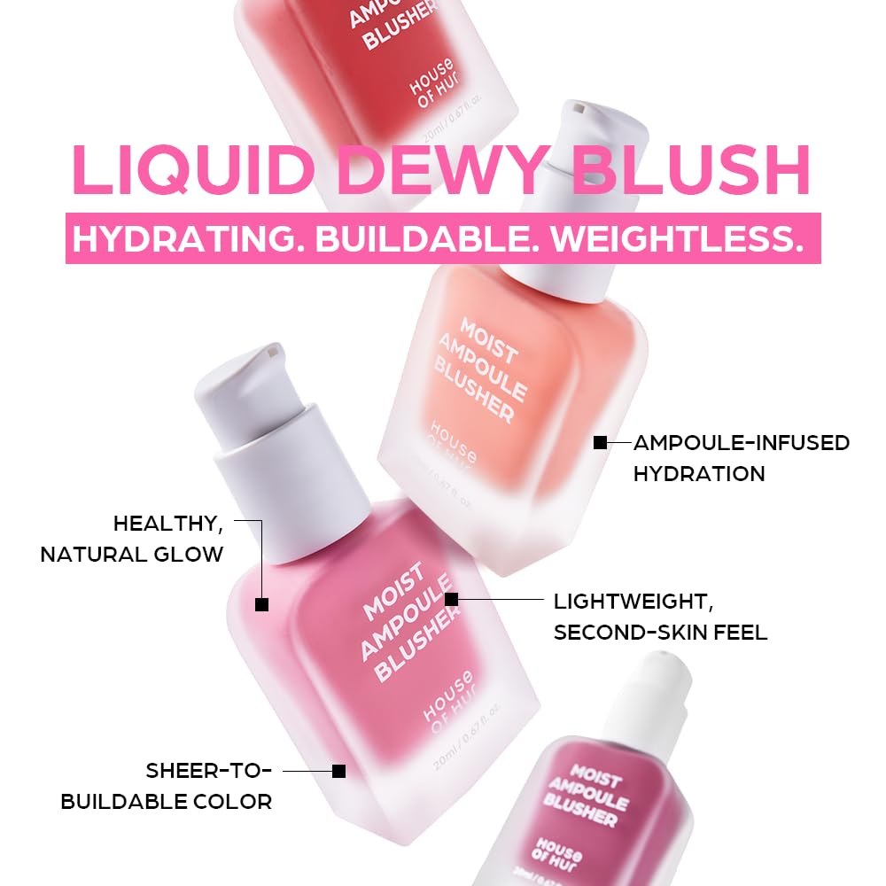 House of HUR Moist Ampoule Blusher — blends seamlessly into skin