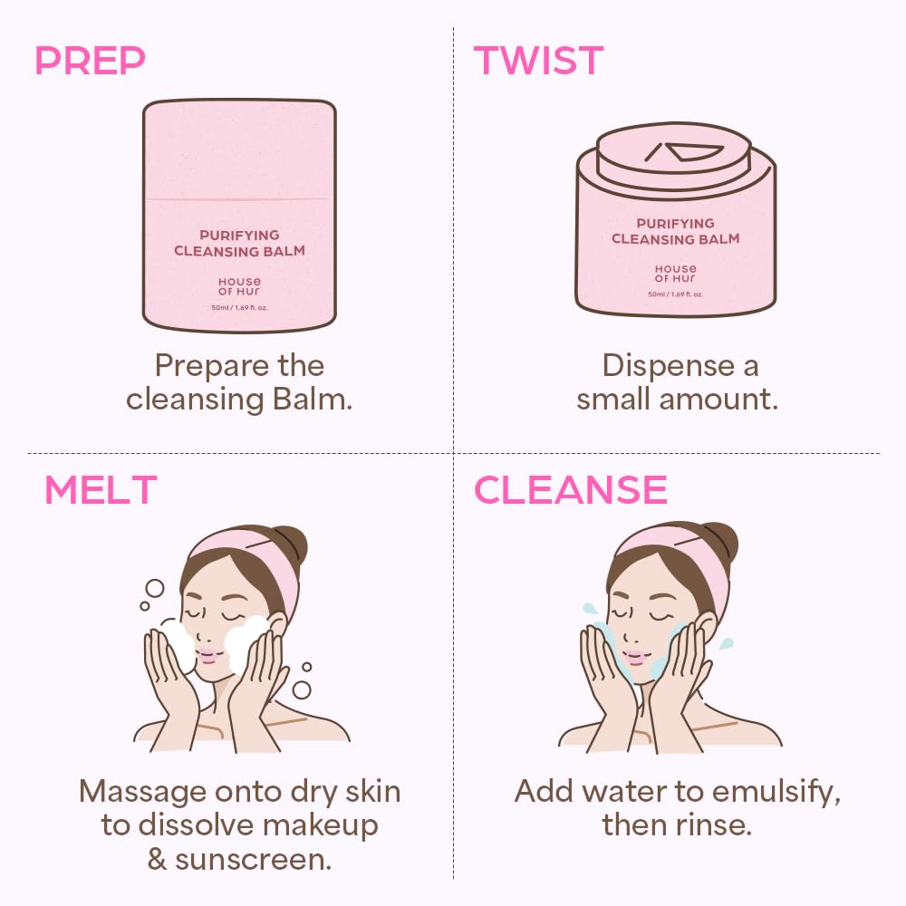 House of HUR Purifying Cleansing Balm — leaves skin soft and clean