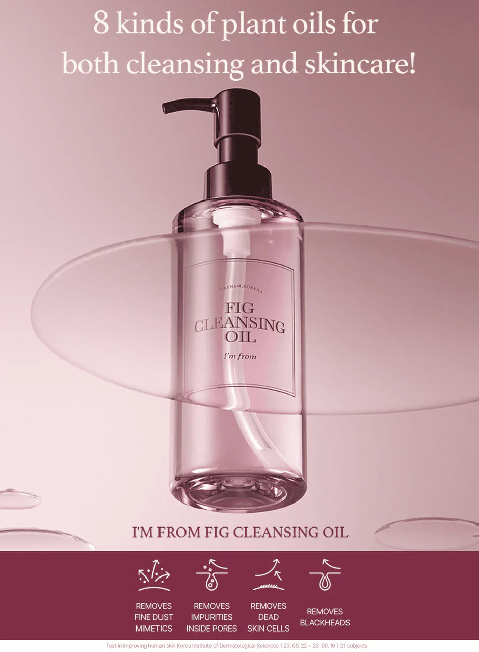 I'm from Fig Cleansing Oil emulsifies for a clean rinse