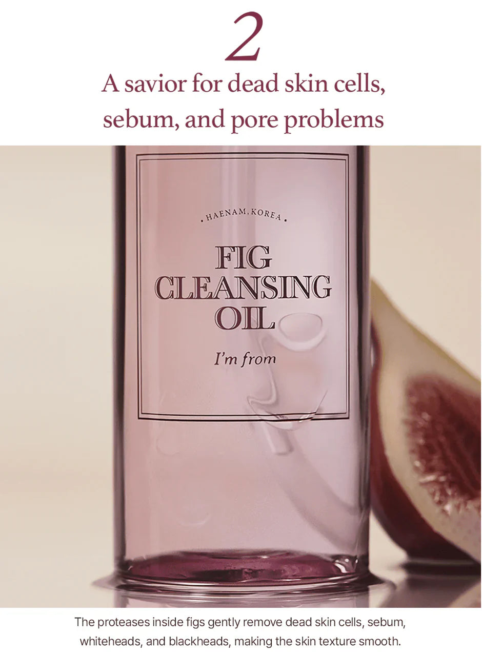 I'm from Fig Cleansing Oil leaves skin soft not tight