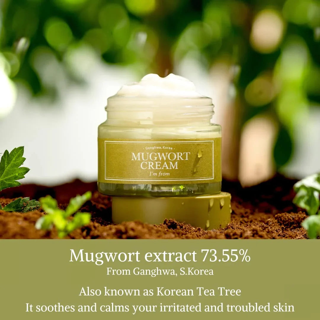 I'm from Mugwort Cream lightweight non-greasy moisturizer