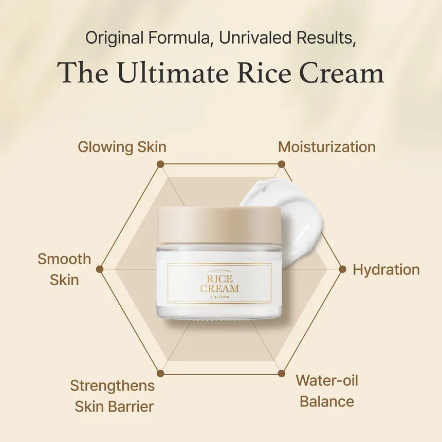 I'm from Rice Cream for a healthy glass-skin glow