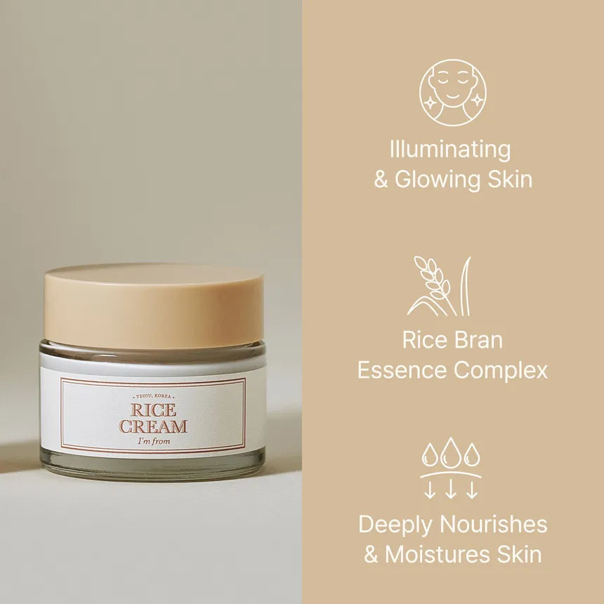 I'm from Rice Cream deeply moisturizes with rice extract