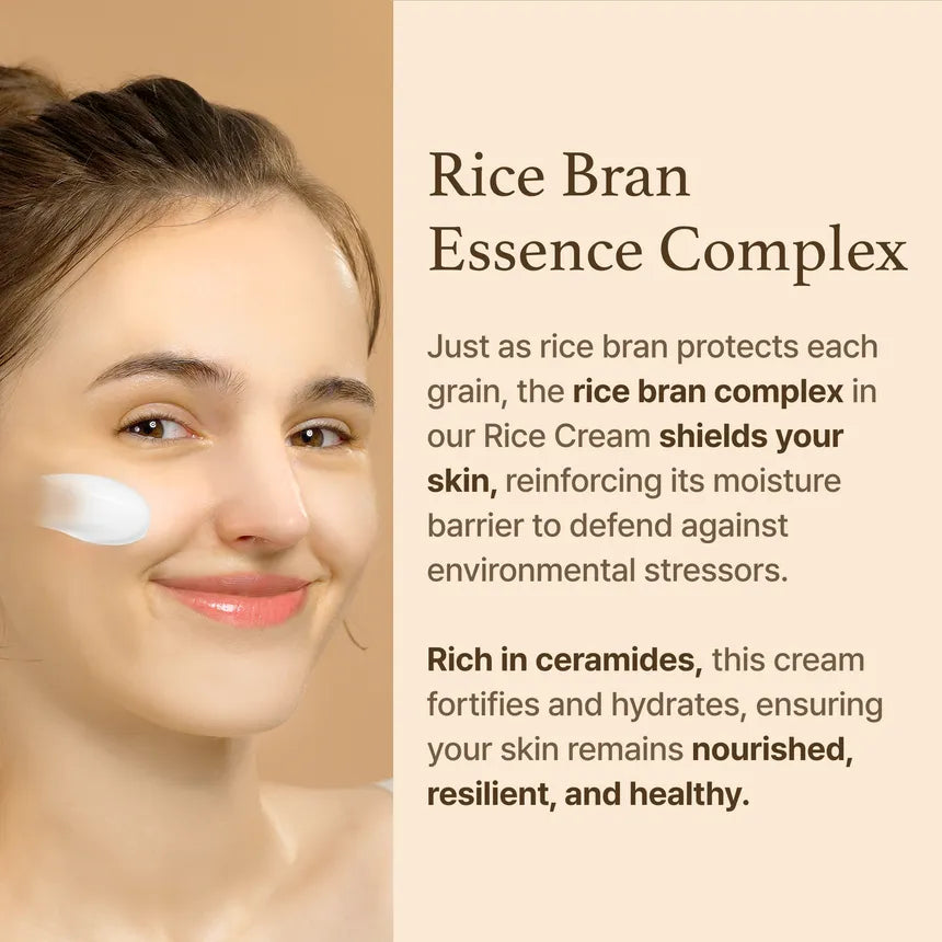 I'm from Rice Cream strengthens and smooths skin