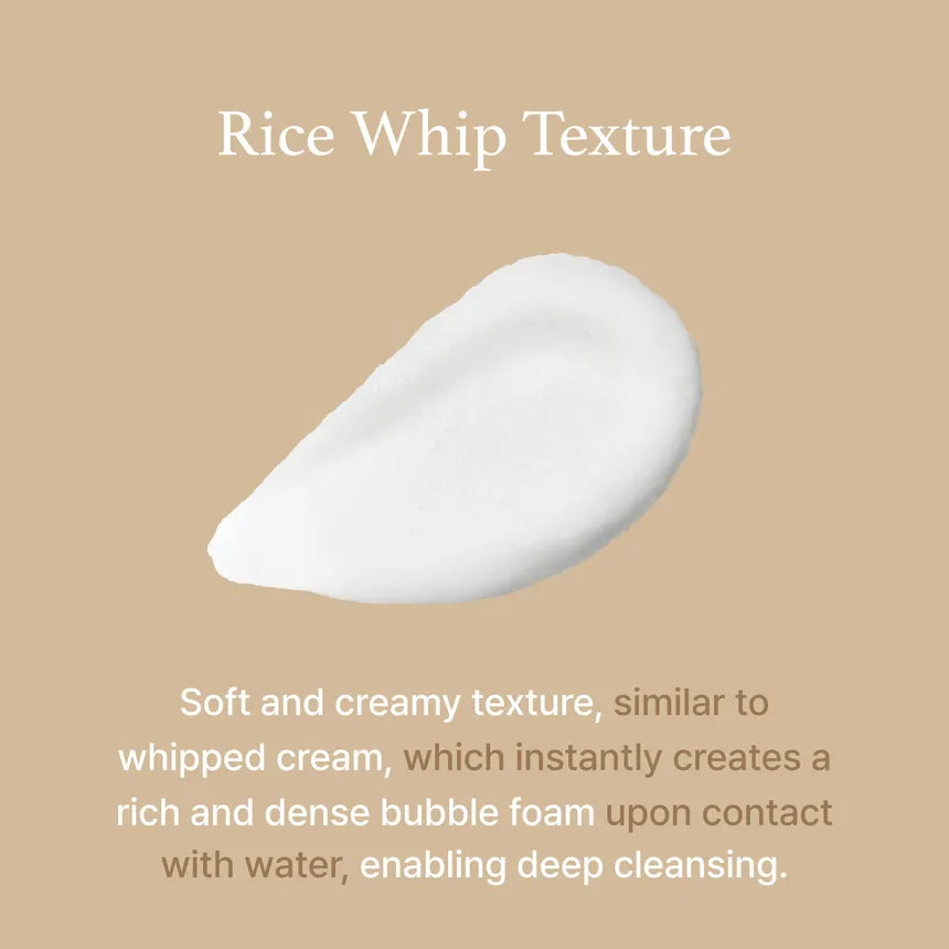 I'm from Rice Whip Facial Cleanser brightens skin with rice extract