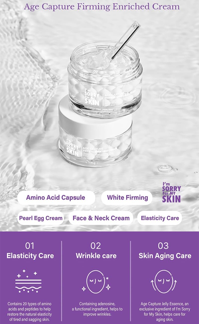 I'm Sorry For My Skin AGE Capture Firming Enriched Cream — helps boost skin elasticity