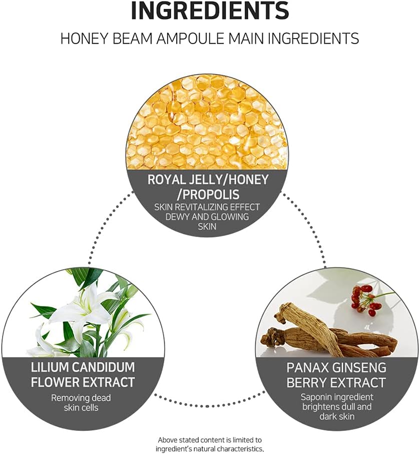 I'm Sorry For My Skin Honey Beam Ampoule — lightweight, fast-absorbing texture