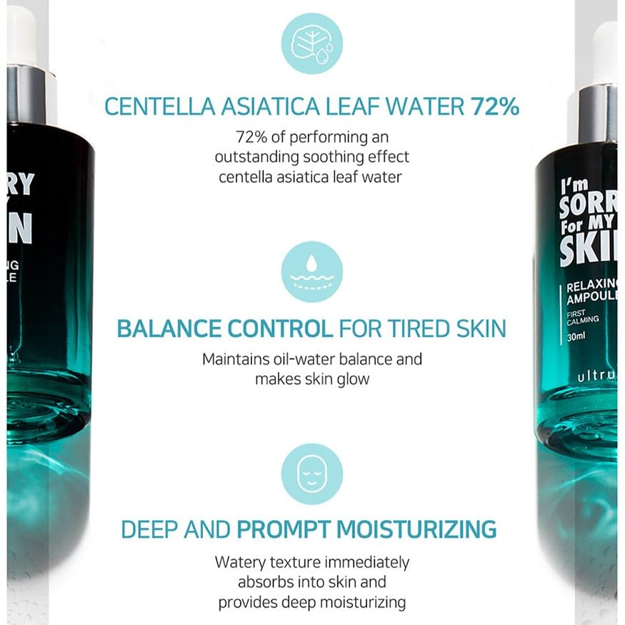 I'm Sorry For My Skin Relaxing Cream Ampoule — key soothing ingredients