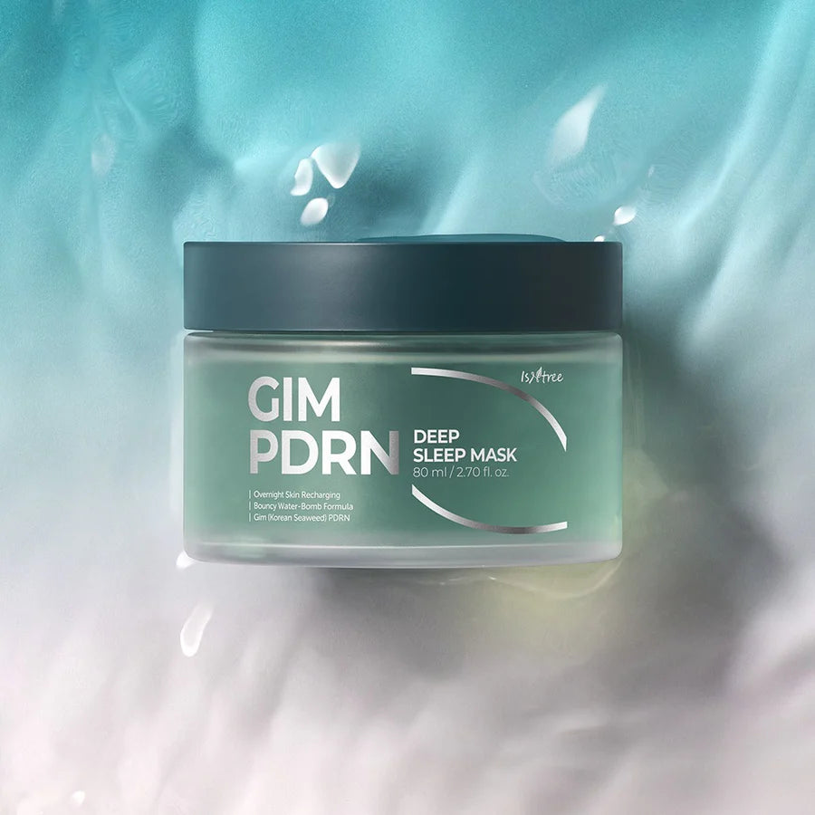 Isntree GIM PDRN Deep Sleep Mask — how to use: apply as the last step before bed, rinse in the morning