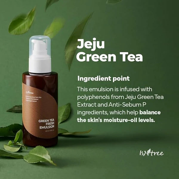 Isntree Green Tea Fresh Emulsion — green tea lightweight fresh emulsion