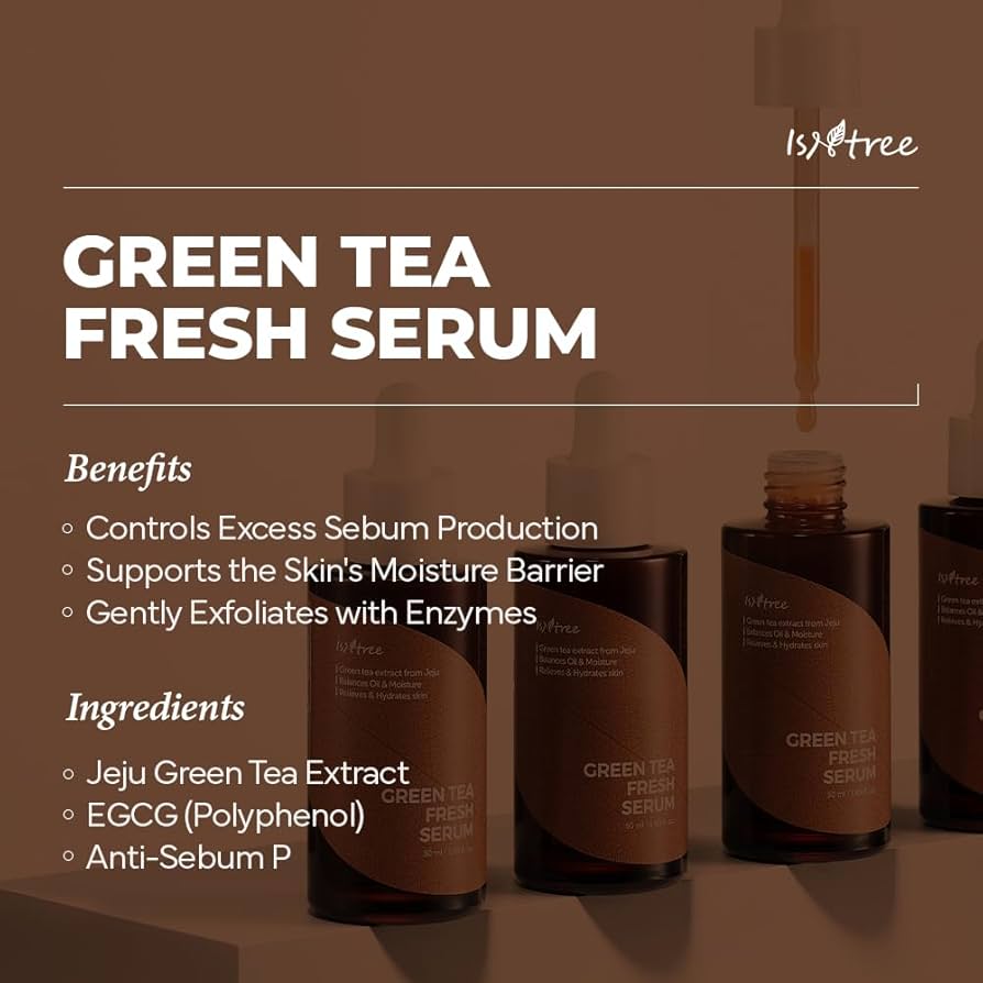 Isntree Green Tea Fresh Serum — green tea hydrating fresh serum