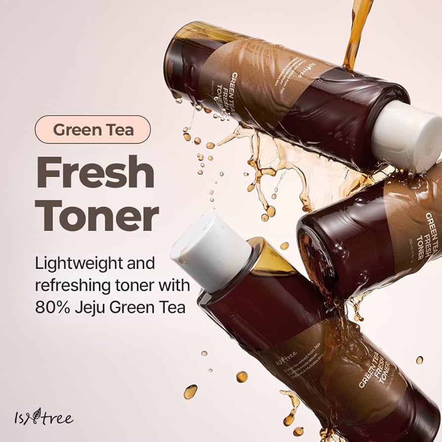 Isntree Green Tea Fresh Toner — green tea soothes and refreshes oily, tired skin
