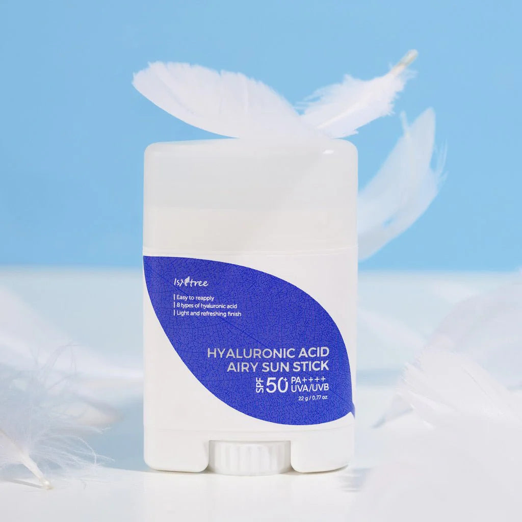 Isntree Hyaluronic Acid Airy Sun Stick — hyaluronic acid hydrates while it protects