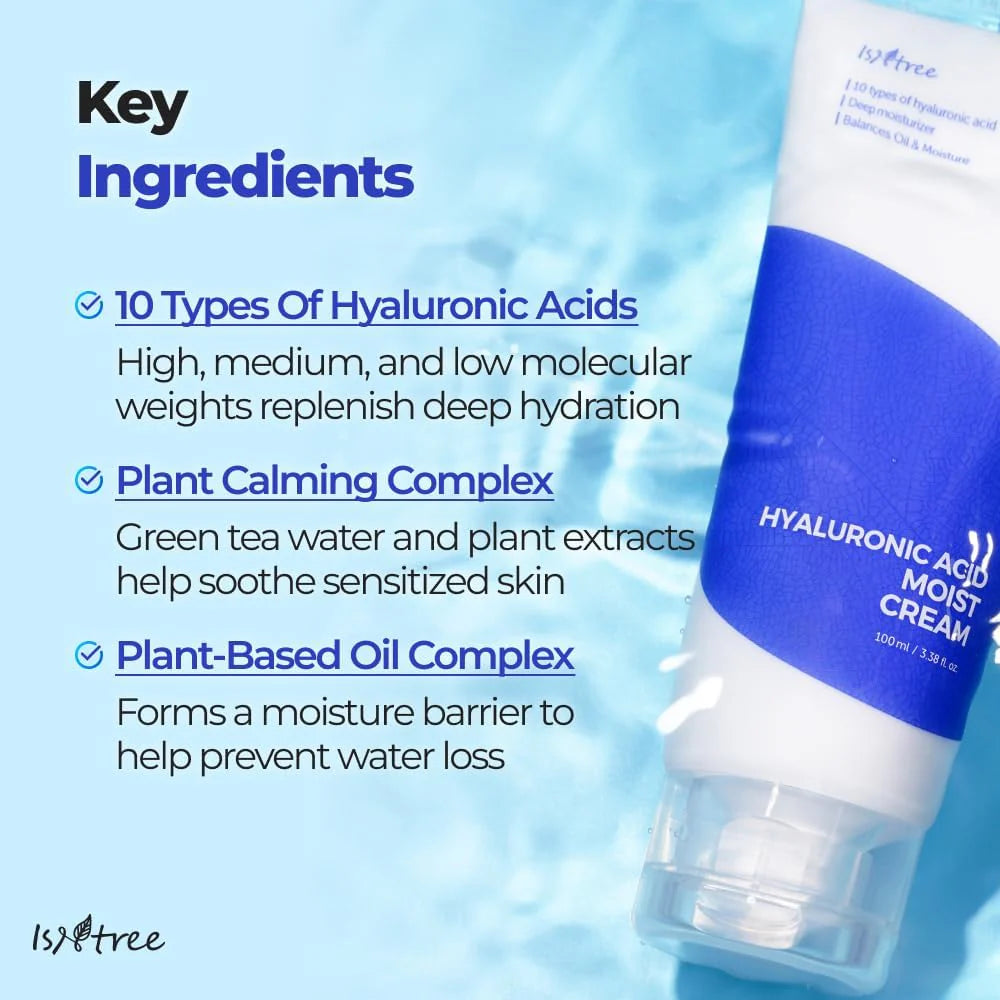 Isntree Hyaluronic Acid Moist Cream — hyaluronic moisturizing cream