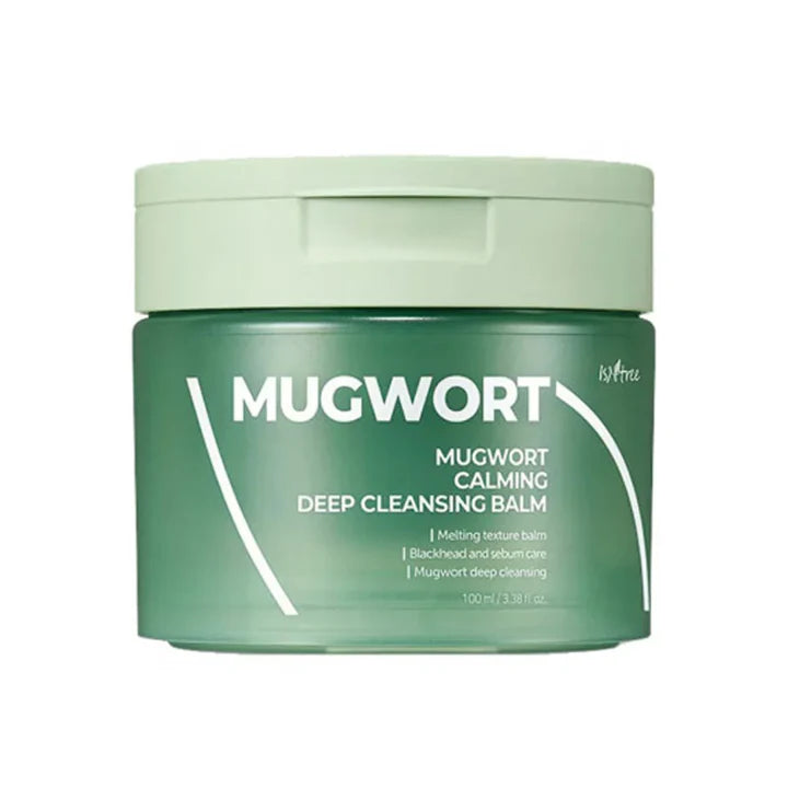 Isntree Mugwort Calming Deep Cleansing Balm — melts away makeup and impurities