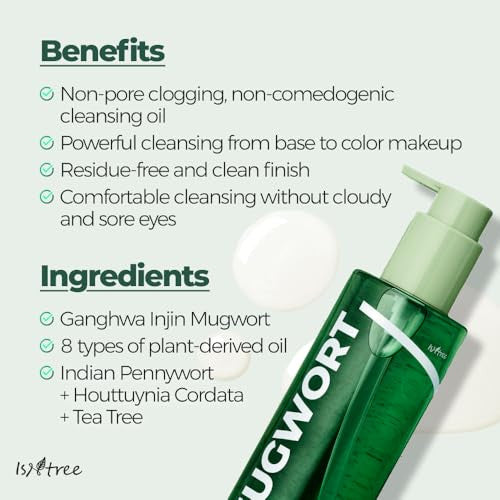 Isntree Mugwort Calming Deep Cleansing Oil — mugwort calming cleansing oil