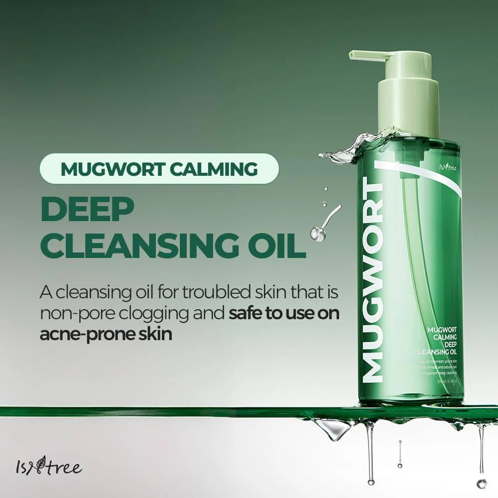 Isntree Mugwort Calming Deep Cleansing Oil — mugwort calming cleansing oil