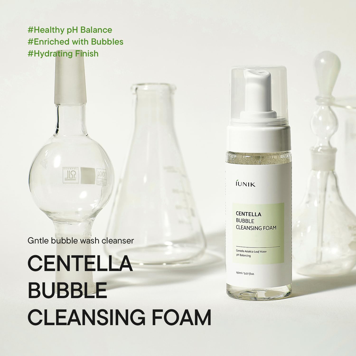 Centella-infused foam for sensitive skin