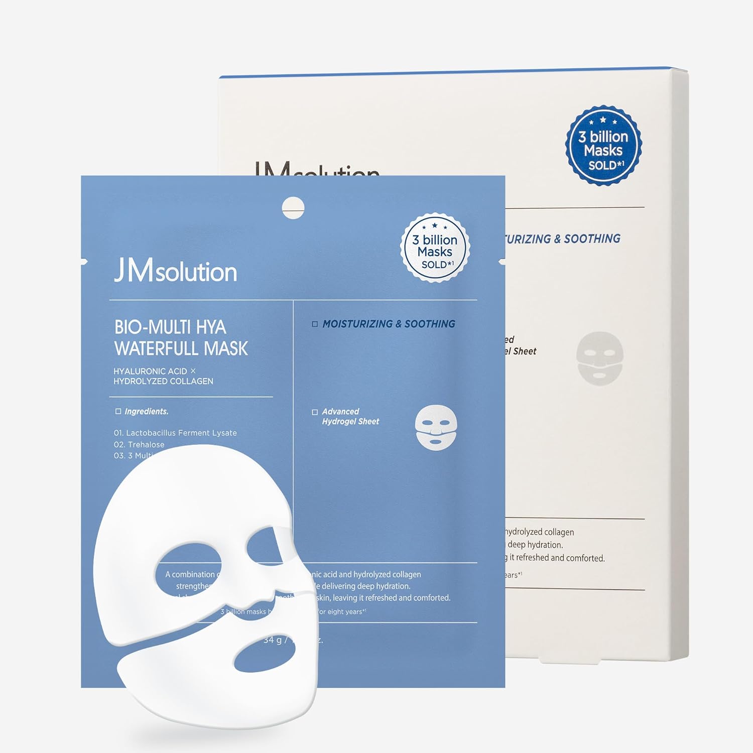 JMsolution Bio Multi-Hyaluronic Waterfull Mask – hydrating sheet mask