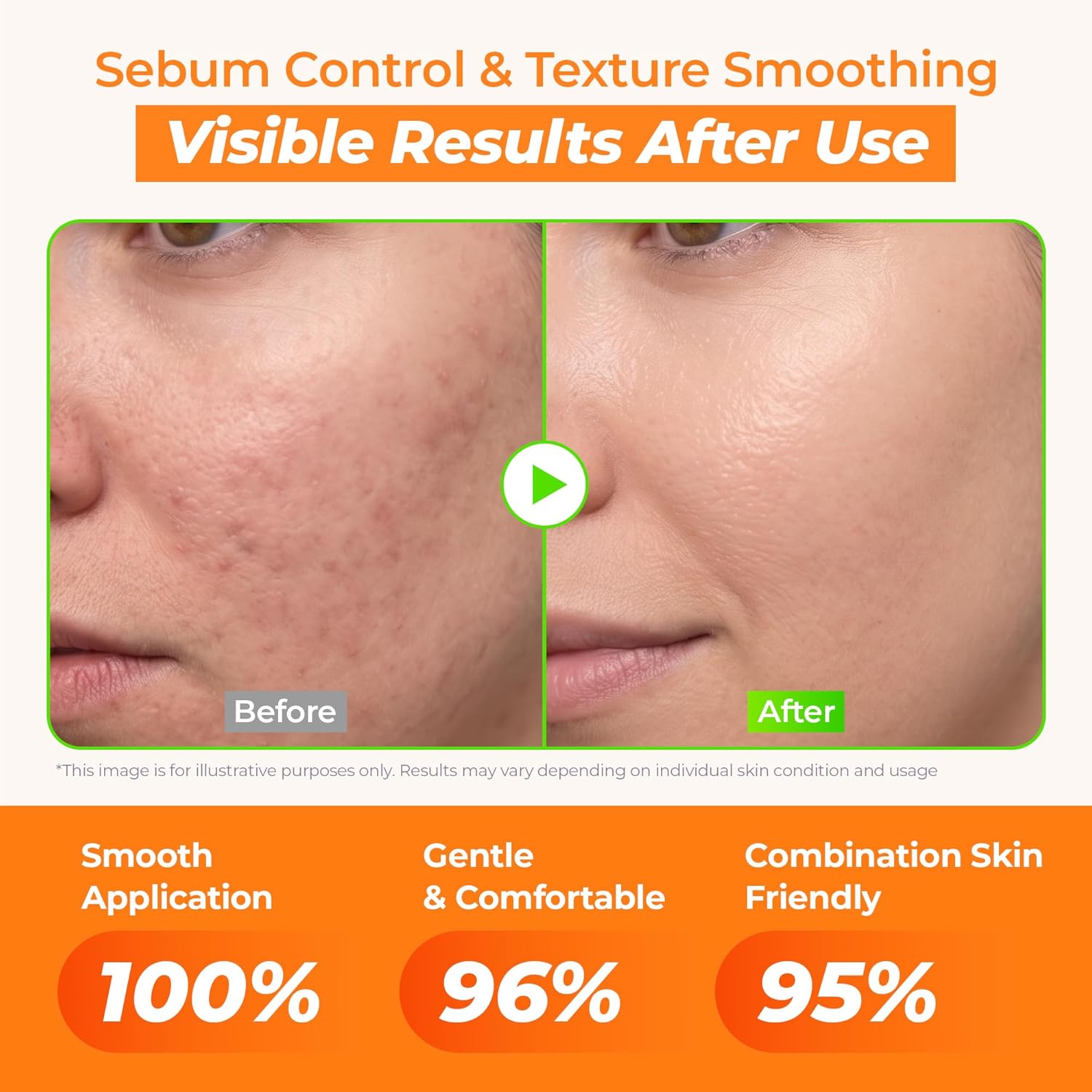 Brightens and evens out the look of skin tone