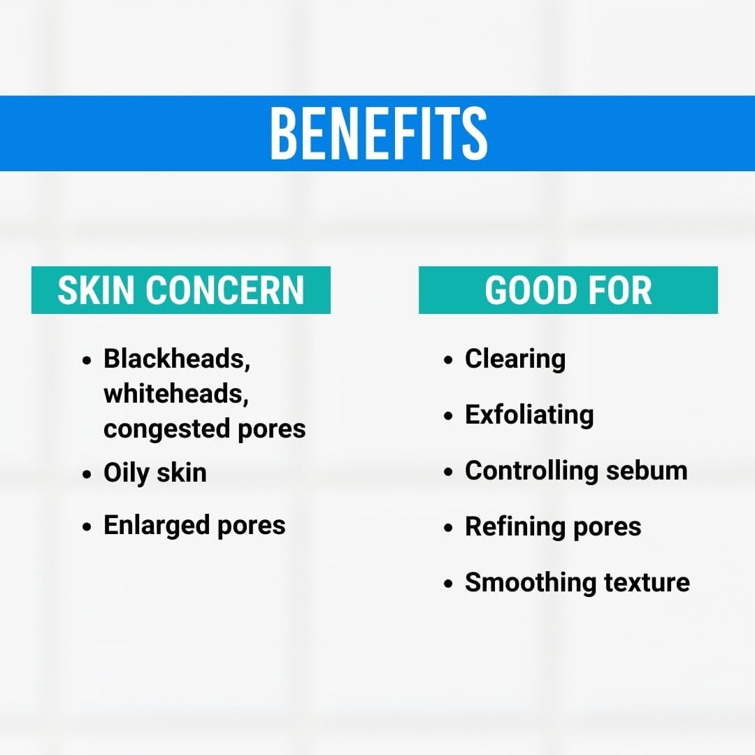 Leaves skin smoother and clearer over time