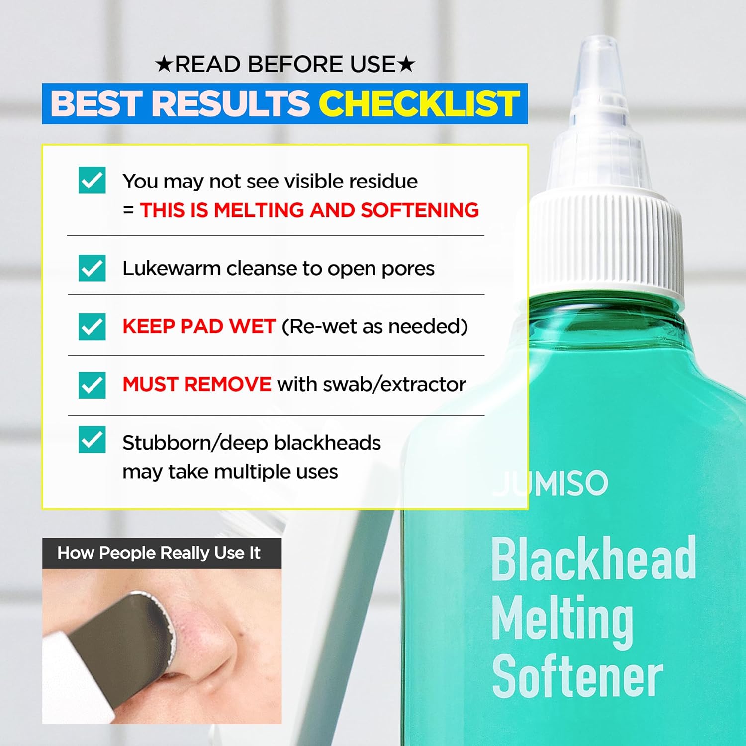 Helps loosen and clear clogged pores